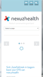 Mobile Screenshot of nexuzhealth.be